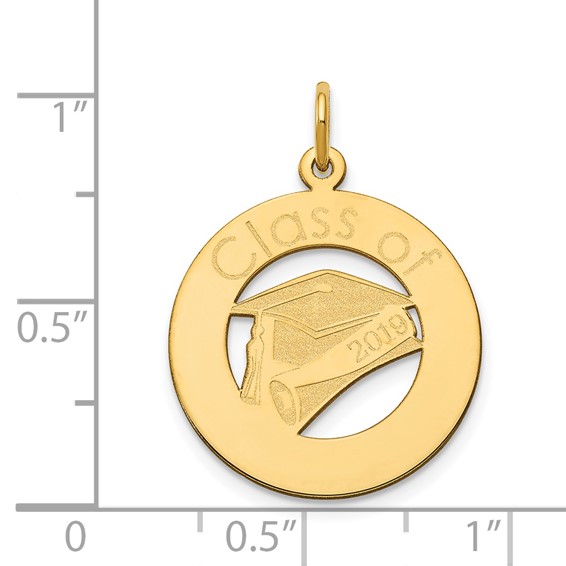 Personalized Round Graduation Charms