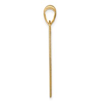 Sterling Silver Gold-plated Large Monogram Heart Pendant view 2