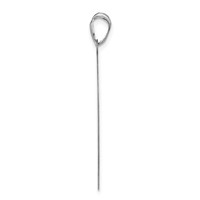 10K White Gold Large Round Monogram Pendant view 2