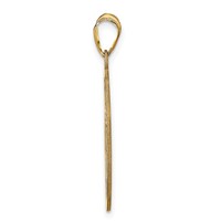 Sterling Silver Gold-plated Round Monogram Pendant view 2