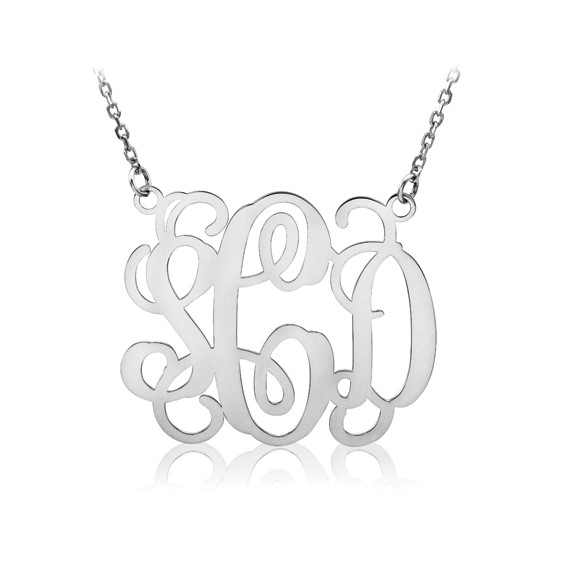 14kw .013 Gauge Monogram 18" Necklace