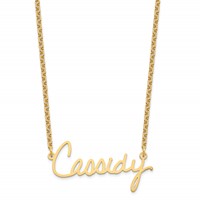 Sterling Silver Gold-plated Signature Necklace view 2