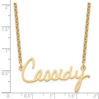 Sterling Silver Gold-plated Signature Necklace view 3