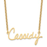 Sterling Silver Gold-plated Signature Necklace view 1