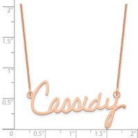 14K Rose Gold Signature Necklace view 2