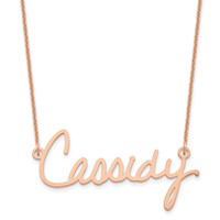 14K Rose Gold Signature Necklace view 1