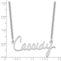 14K White Gold Signature Necklace view 3