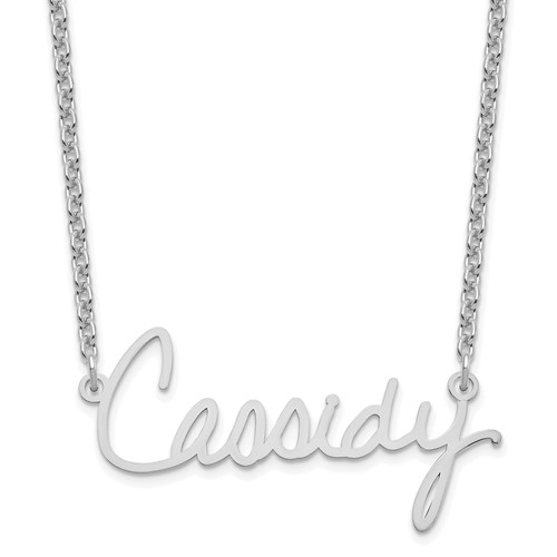 10K White Gold Signature Necklace