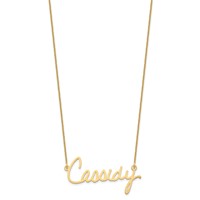 14K Yellow Gold Signature Necklace view 2