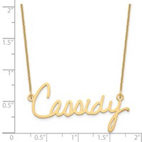 14K Yellow Gold Signature Necklace view 5