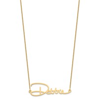 14K Yellow Gold Signature Necklace view 4