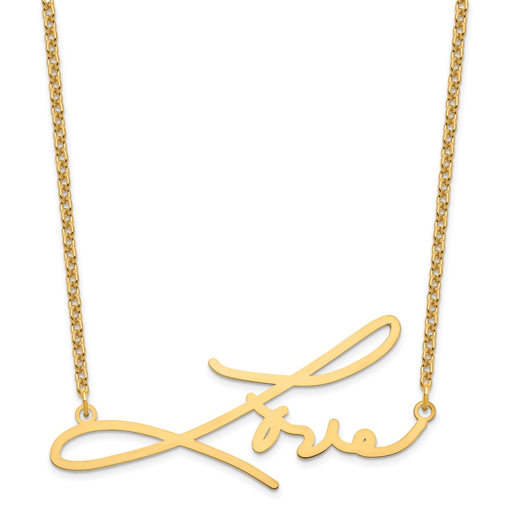 Sterling Silver Gold-plated Signature Necklace