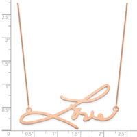 14K Rose Gold Signature Necklace view 2