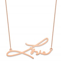 14K Rose Gold Signature Necklace view 1