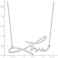 14K White Gold Signature Necklace view 5