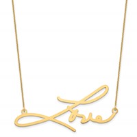 14K Yellow Gold Signature Necklace view 1