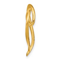 Sterling Silver Gold-plated Personalized Antiqued Heart Slide view 2