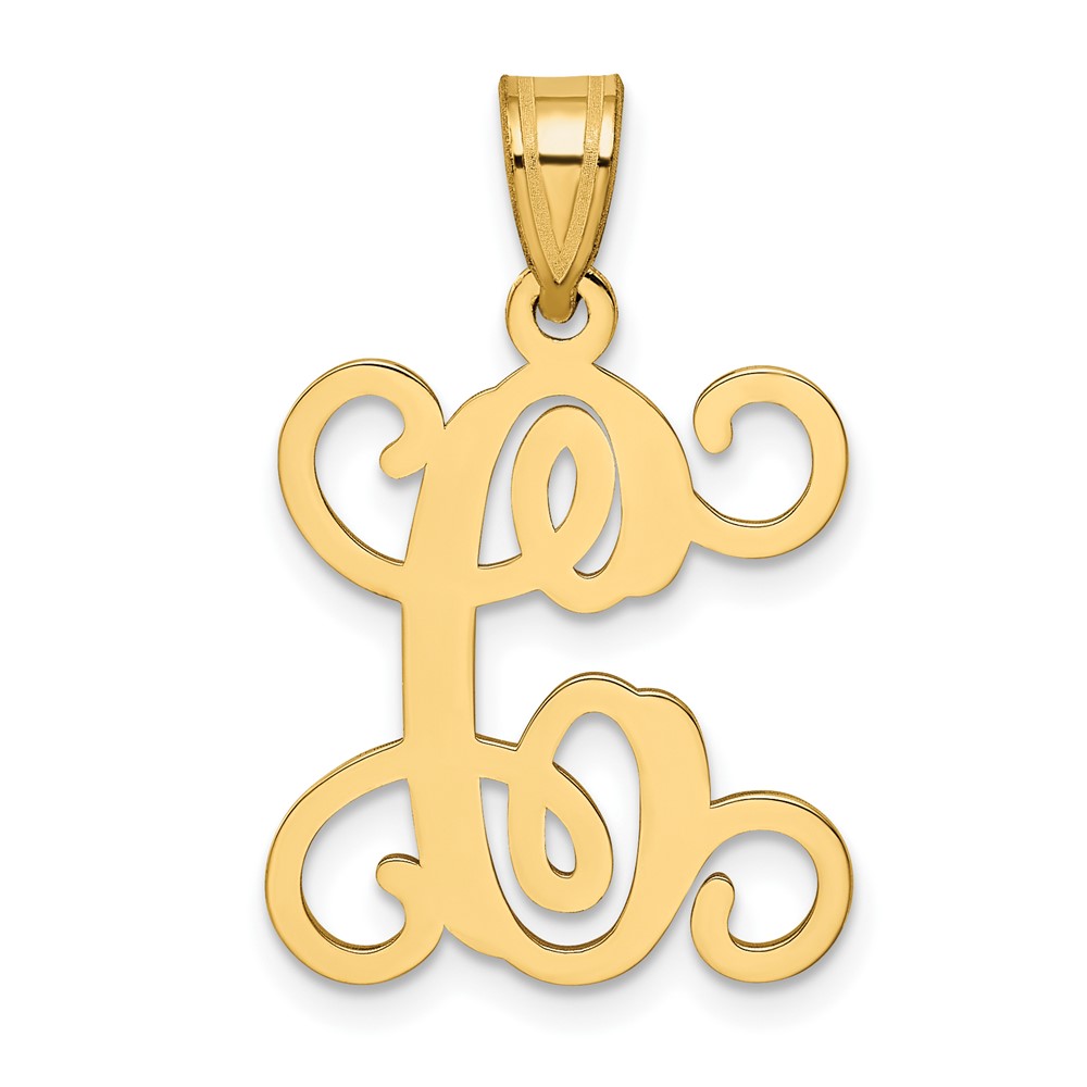 Sterling Silver Gold-plated Letter C Initial Pendant