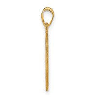 Sterling Silver Gold-plated Small Round Monogram Pendant view 2