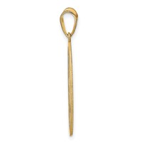 Sterling Silver Gold-plated Round Cut-out Monogram Pendant view 2
