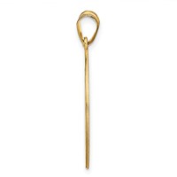 Sterling Silver Gold-plated Round Family Monogram Pendant view 3