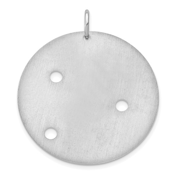 Sterling Silver /Rhodium-plated Signature with Birthstones Pendant