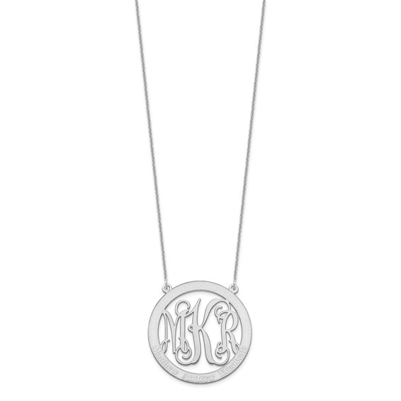 Family Monogram Pendant Necklaces