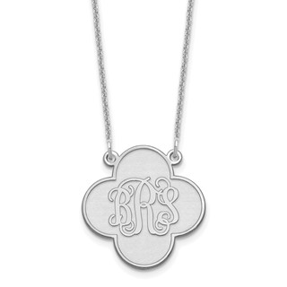 Script Clover Monogram Necklaces