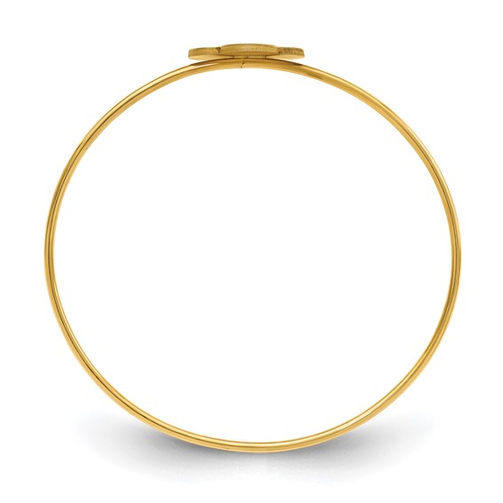 Clover Monogram Slip On Bangle