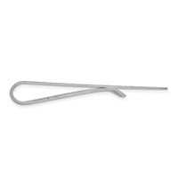 Sterling Silver Rhodium-plated Raised Letter Monogram Money Clip view 2