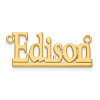 14K Yellow Gold Underlined Name Plate view 4