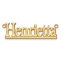 14K Yellow Gold Underlined Name Plate view 5