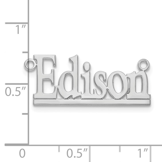 Laser Polished Nameplate with Chain