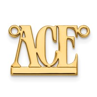 Sterling Silver Gold-plated Underlined Name Plate view 2