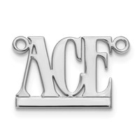 Sterling Silver Rhodium-plated Underlined Name Plate view 2
