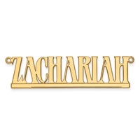 Sterling Silver Gold-plated Underlined Name Plate view 5