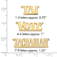 Sterling Silver Gold-plated Underlined Name Plate view 3