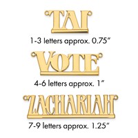 Sterling Silver Gold-plated Underlined Name Plate view 1