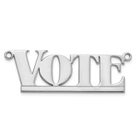 Sterling Silver Rhodium-plated Underlined Name Plate view 4
