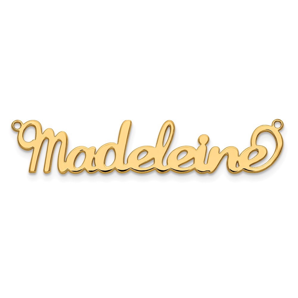 Sterling Silver Gold-plated Name Plate