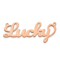 14K Rose Gold Name Plate view 3