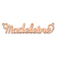 14K Rose Gold Name Plate view 4