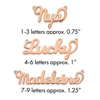 14K Rose Gold Name Plate view 1