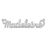10K White Gold Name Plate view 5