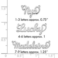 10K White Gold Name Plate view 3