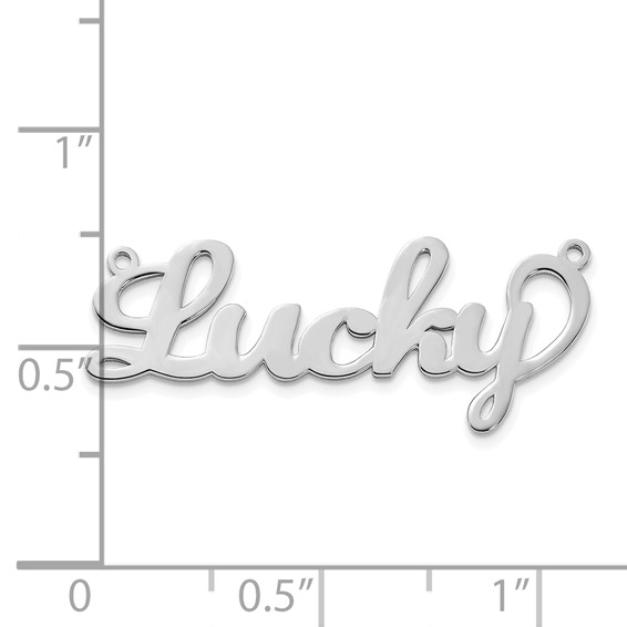 Laser Polished Nameplate with Chain