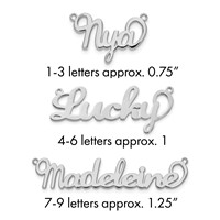 10K White Gold Name Plate view 1
