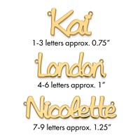 Sterling Silver Gold-plated Polished Name Plate view 1
