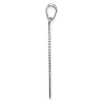 Sterling Silver Rhodium-plated Oval Family Tree Pendant view 3