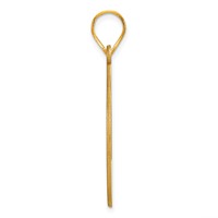 SS Gold-plated Brushed I Love You to the Moon Pendant view 2